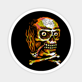 SMOKING SKULL Magnet